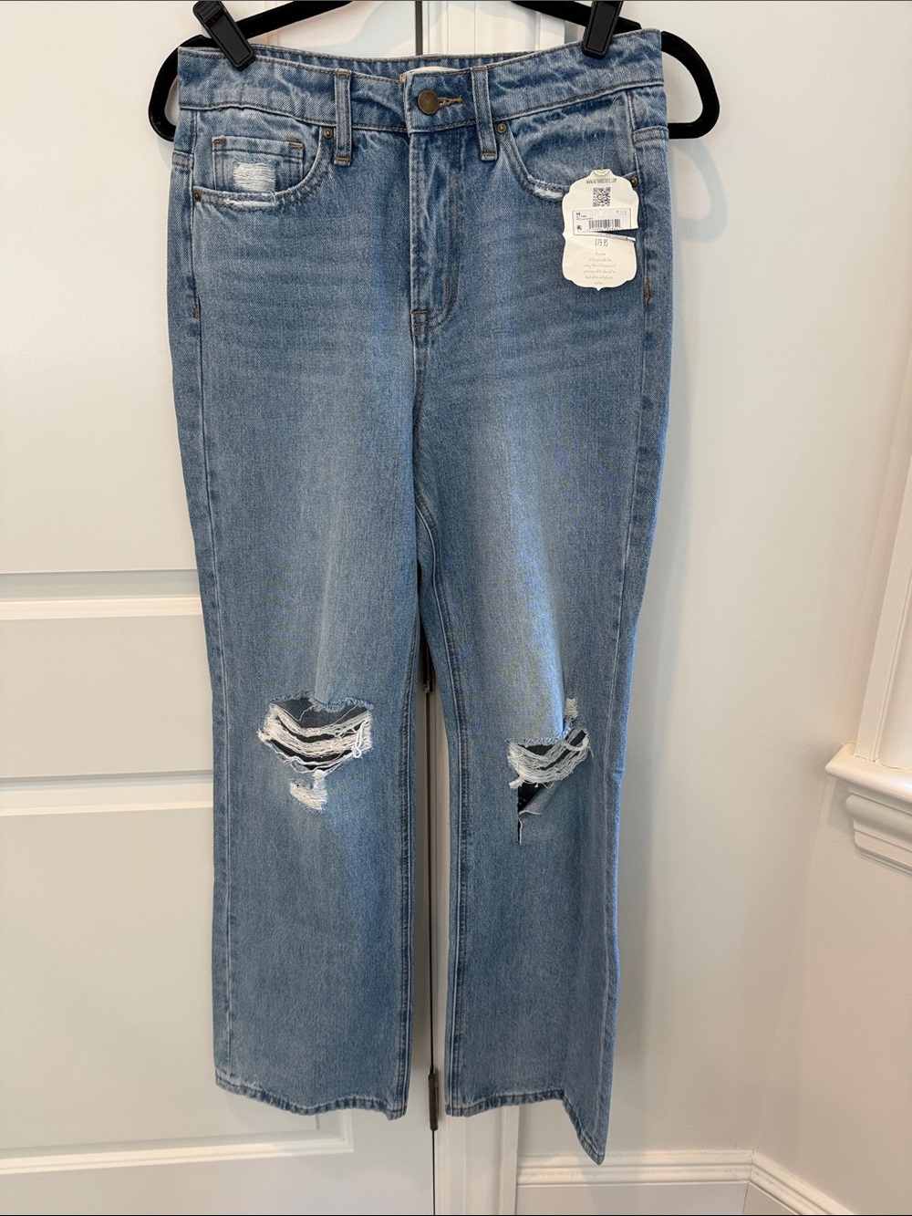 Altar'd State Medium Wash Distressed Jeans Size 26 NWT